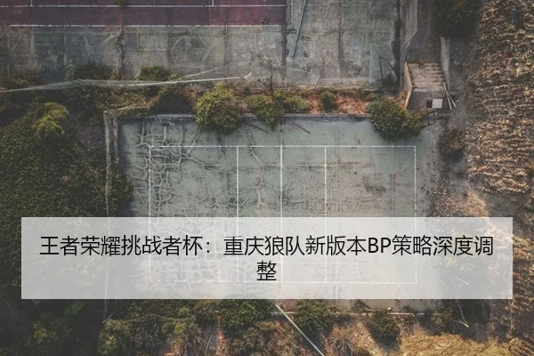 王者荣耀挑战者杯：重庆狼队新版本BP策略深度调整